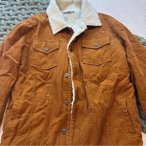 Tilly's Brown Corduroy Sherpa Jacket